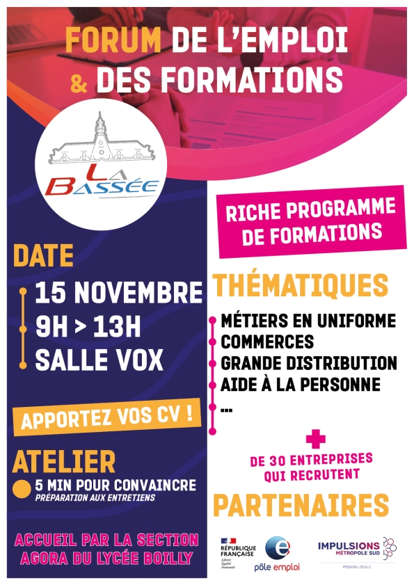 Forum de l'emploi et des formations